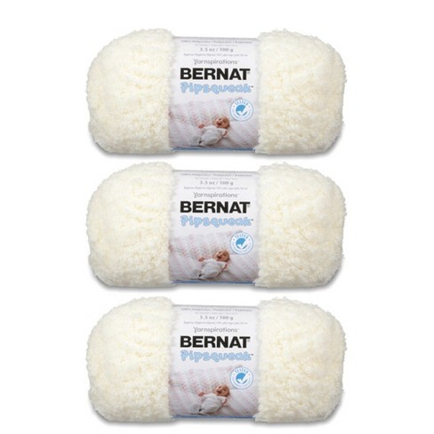 Bernat Pipsqueak Vanilla Yarn - 3 Pack Of 100g/3.5oz - Polyester - 5 Bulky  - 101 Yards - Knitting/crochet : Target