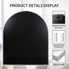 ChicFurnit Bathroom Vanity Mirror Arched Mirror with Sturdy Metal Frame HD Reflections for Bedroom Bathroom Entryway, Silver, 36"*30"*1.2" - 3 of 4