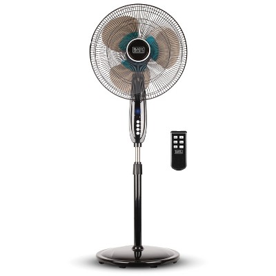 Black+decker 18 Oscillating Stand Fan With Remote Control White : Target