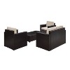 Palm Harbor 4pc All-Weather Wicker Patio Seating Set - Sand - Crosley - 4 of 4