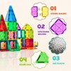120Pcs Magnetic Tiles Building Blocks Set, Stronger Magnets and Stimulate Curiosity - 2 of 4