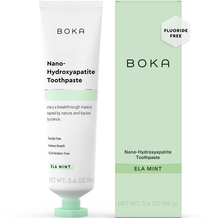 Boka Ela Mint- Fluoride Free- Nano Hydroxyapatite Toothpaste - 3.4oz, 1 of 5
