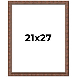 PosterPalooza | 21x27 Modern Bamboo Picture Frame, UV Acrylic, 5 Finishes - 1 of 4