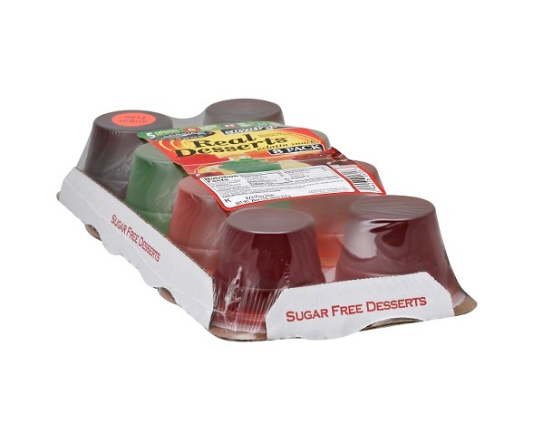 Lakeview Farms Real Desserts Sugar Free Gelatin Snacks Multi-Flavor - 8 ct - 3.25 oz each