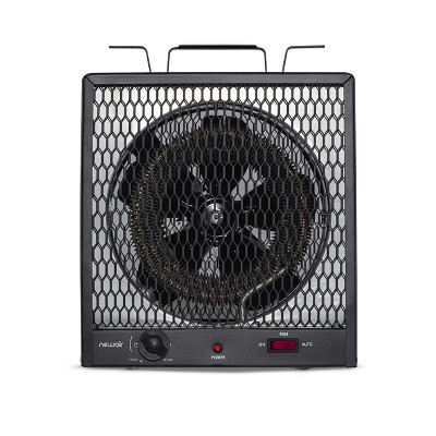 Portable Black Stainless Steel Electric Garage Heater with Thermostat