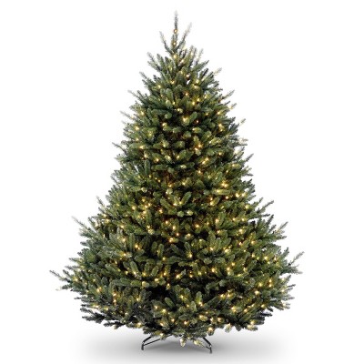 National Tree Company 7.5ft Natural Fraser Fir Tree with Clear Lights