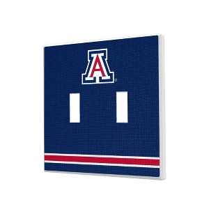 NCAA Big 12 Universities Stripe Hidden-Screw Light Switch Plate for Double Toggle - 1 of 4