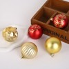 20ct Christmas Ball Ornaments, 2.36"/6cm Shatterproof Plastic Christmas Baubles, Hanging Decorations for Xmas Tree, Holiday, Wedding, Party - 4 of 4