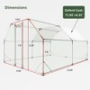 Kumasinova Walk-In Chicken Coop Large,Poultry Run with Waterproof Cover,Outdoor Chicken Cage with UV Protection,Galvanized Steel Animal Enclosure - 2 of 4