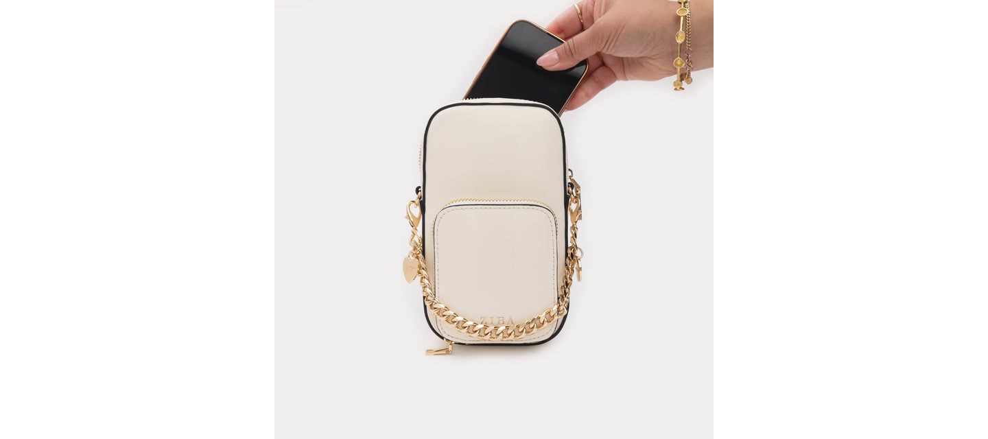 Сумки Ziba Casablanca LT Crossbody Purse Bundle - Gold/Cream, цвет: Золотой — фото 6