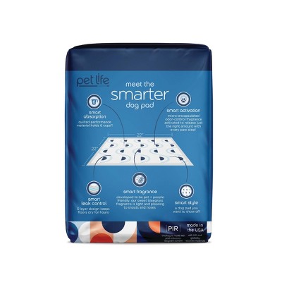 Large Blue and White Smart Prints Dog Training Pads