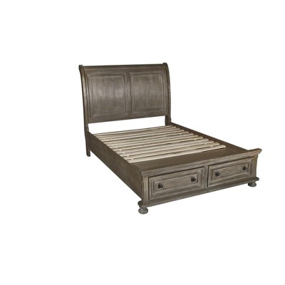 New Classic Furniture,Furniture Allegra Contemporary Solid Wood Full Bed in Brown