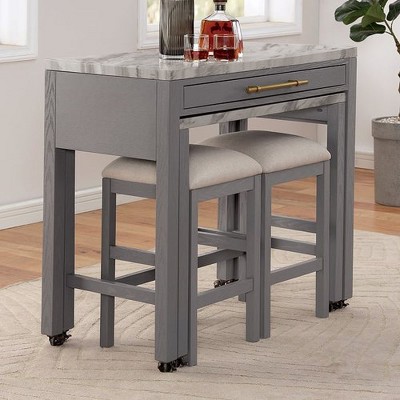 Anybear Light Gray Counter Table Dining