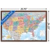 Trends International USA Map 2023 Framed Wall Poster Prints - 3 of 4