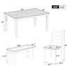 NicBex Dining Table Set for 6 Rustic Style Rectangular Dining Room Table Set with 4 Upholstered Chairs and Bench for Kitchen - 4 of 4
