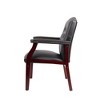 Okak Mid-Back Executive Office Chair, Guest Chair with Padding Seat and Armrests, Comfy Chair for Meeting Room, Office, Study - 4 of 4
