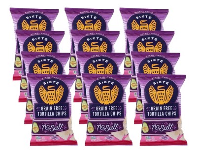 Photo 1 of 2 PACK Siete Grain Free Tortilla Chips No Salt 