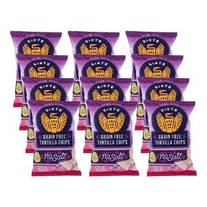 Siete Grain Free Tortilla Chips No Salt - Case of 12/5 oz - 1 of 4