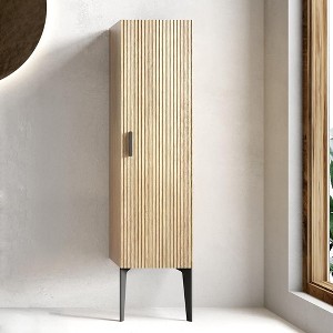NicBex Freestanding/Wall Bathroom Storage Cabinet,Space-Saving Storage Cabinet with 3/4 Shelves,Bathroom Cabinet for Bathroom,Bedroom - 1 of 4