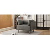 39'' Upholstered Vintage Lounge Chair with Solid Wood Frame, Steel Legs and Wide Cushions - 4 of 4