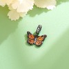 Sterling Silver Monarch Butterfly Charm - Detailed Bead for Bracelets & Jewelry Making, Gift for Women - 2 of 4