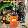 10.5 Gallon Air Operated Grease Pump with 13Ft High-Pressure Hose & Grease Gun, Portable Pneumatic Grease Pump with Wheels - 2 of 4