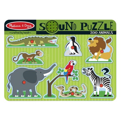 melissa & doug farm animals jumbo knob wooden puzzle