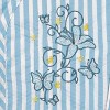 Collections Etc Seersucker Embroidered Floral Lounger - 3 of 4
