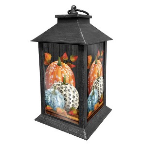 Elegant Pumpkins Fall Lantern 13.5" x 5.5" x 5.5" Briarwood Lane - 1 of 3