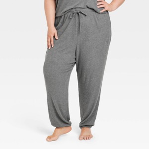 Women's Cozy Ribbed Jogger Pants - Auden™ - 1 of 3