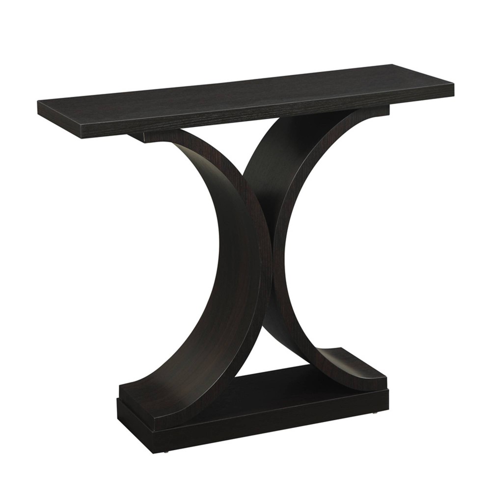 Breighton Home Newport Infinity Console Table in Espresso