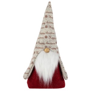 Northlight Standing Gnome with Snowflake Hat "Happy Christmas" Figure - 12" - 1 of 4