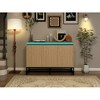 TIRAMISUBEST 3 Door Sideboard with LED, Buffet Cabinet Storage Cabinet Modern Coffee Bar Cabinet With Adjustable Shelf - 3 of 4