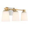 Savoy House Darby 3 - Light Vanity in  Warm Brass - 3 of 4