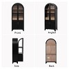 71.2" Tall Arched Kitchen Pantry Cabinet with Adjustable Shelves, Drawer & Door Racks, Farmhouse Storage Cabinet for Dining Room - Panipeachy - 4 of 4