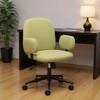 HomeRoots Green and Black Adjustable Height Swivel Rolling Office Chair - 2 of 4