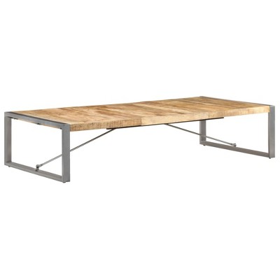 vidaXL Coffee Table Rough Mango Wood Large Durable Rectangular