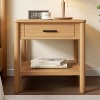 Christopher Knight Home Orvian Rubber Wood Rectangle End Table with Drawer - 2 of 4