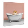 Stupell Industries Orange Cat in Bathtub Canvas Wall Art - 3 of 4