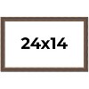 PosterPalooza | Elegant Brown Picture Frame - UV Acrylic, Backing Board, Hanging Hardware Included - 2 of 4