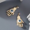 SOHI Women's California Gold The Hamsa Drop Earrings - 2 of 4