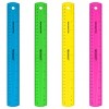 Westcott 12 Shatterproof Ruler with Anti-Microbial, Assorted Translucent Colors, Pack of 12