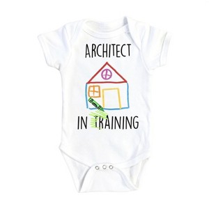 Architect Training - Baby Boy Girl Clothes Infant Onesie® Funny Cute Newborn GS1 - 1 of 1