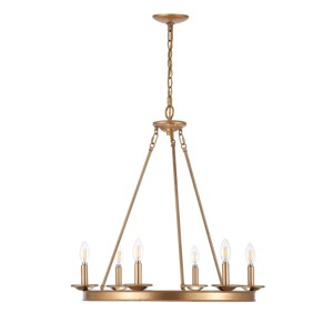 Joris 6 Light 26.25" Chandelier - CHA4015 - Safavieh - 1 of 4