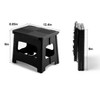 TopCompy Folding Step Stool Compact Portable Non Slip 300 lbs Capacity for Home Bathroom Kitchen Adults Children, Black, 9.37"*2.99"*12.68" - 3 of 4