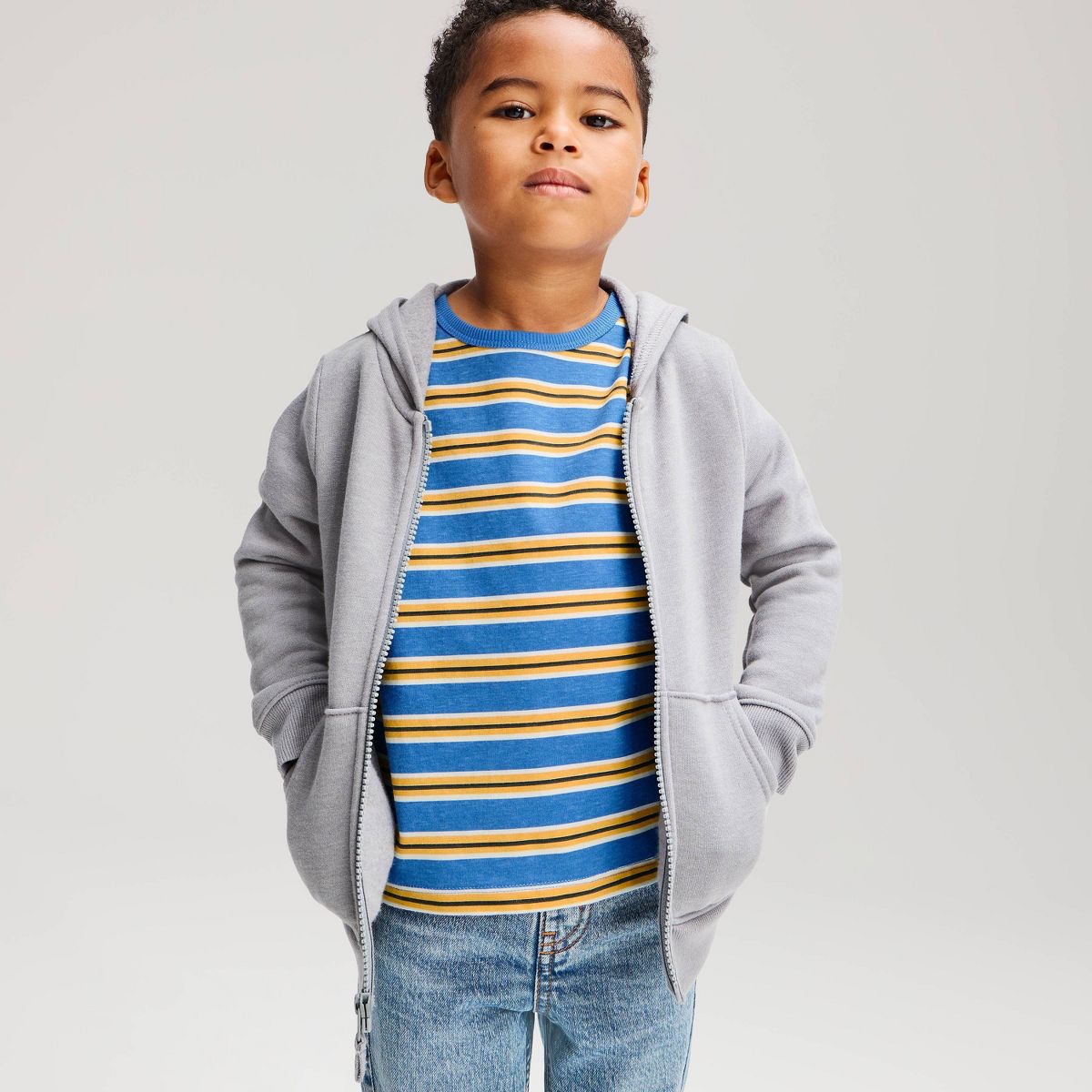 Toddler Boys' Short Sleeve Striped Relaxed Fit T-Shirt - Cat & Jack™