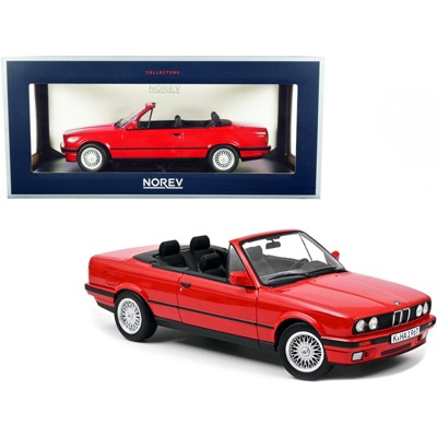 1991 BMW 318i Cabriolet Red 1/18 Diecast Model Car by Norev