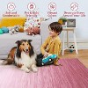 Acekool 4x6 Modern Ombre Washable Rug, Non-Slip Soft Low Pile Area Rug, Non-Shedding Accent Carpet for Living Room, Bedroom, Office, Grey - 4 of 4