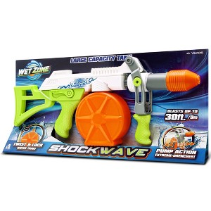 Lanard: Water Blaster - Shockwave - Green-White-Orange, Pump Action Drencher Toy - 1 of 4