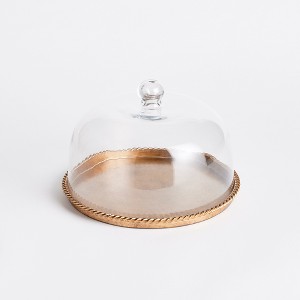 Plum & Post Braiden Tray With Cloche Large - 1 of 4